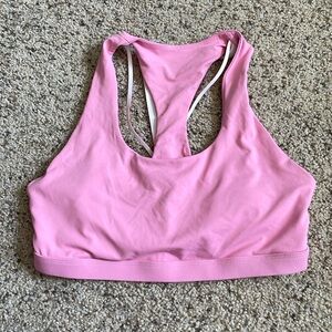 Fabletics medium pink sports bra